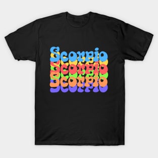 Rainbow Popart Scorpio T-Shirt